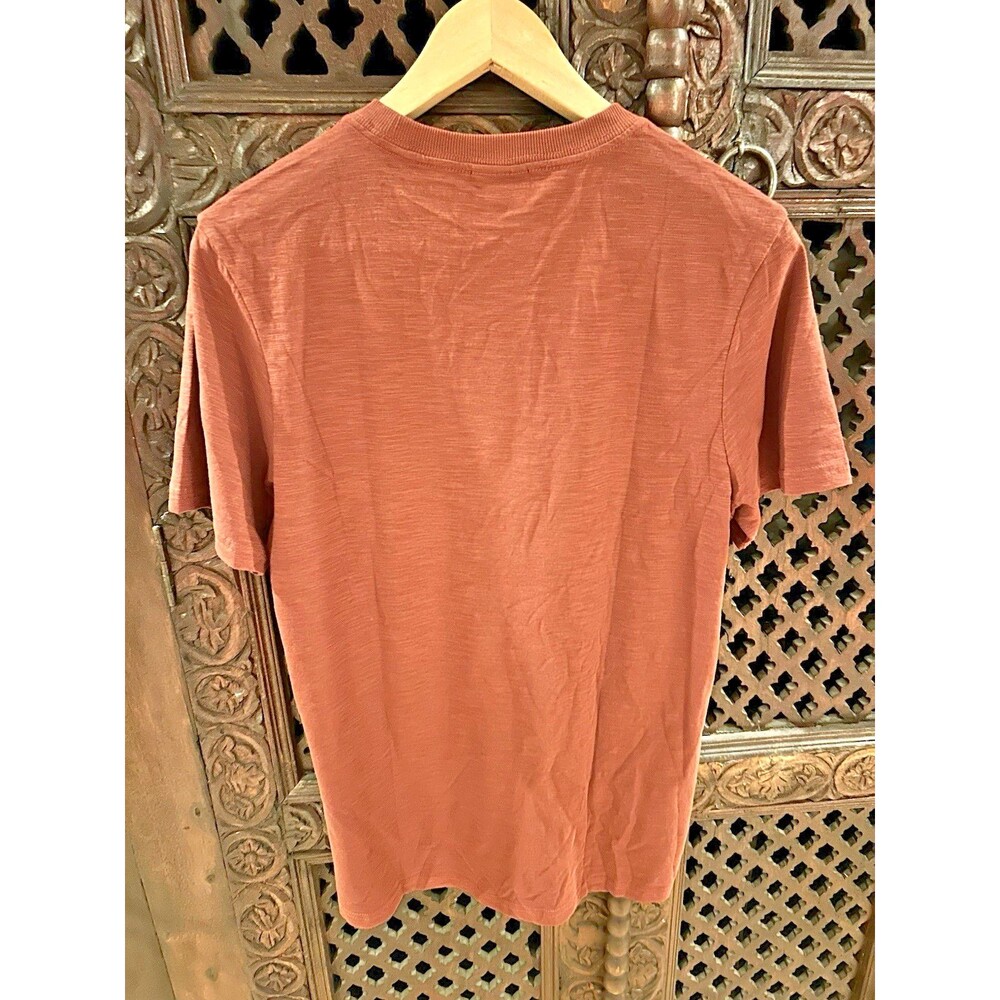 PACT Men's Organic Softspun Essential Pocket Crew Tee 2 Pack S Rust Carbon Slub - Picture 5 of 10